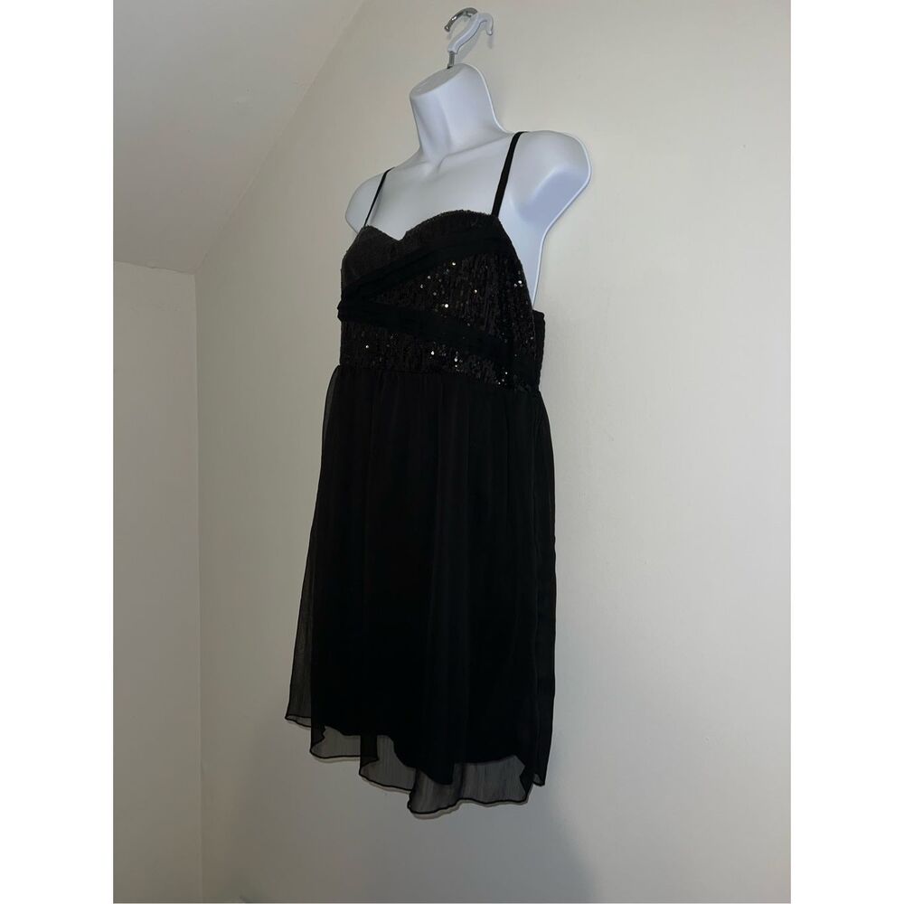 Women’s Black American Rag Sequined Mini Dress/Top - Picture 3 of 8
